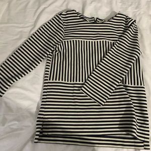 Madewell 3/4 length striped shirt
